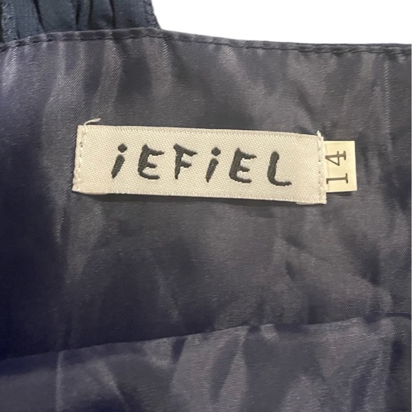 Chiffon Dress - Navy - size 14 - Picture 13 of 15